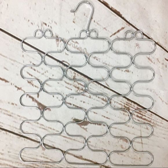 Bundle of 2 x Specialty Metal Hangars For Scarf & Belt Closet Organizers - Picture 4 of 12